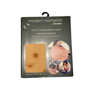 Gerber Modern Moments 3-in-1 Mutlipurpose Baby Feeding Nursing Cover Car Seat